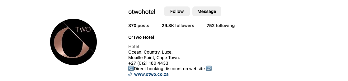 Hotel booking engine su Instagram